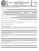 Form Pt-455 - Appeal For Real Property Assessment County Assessor