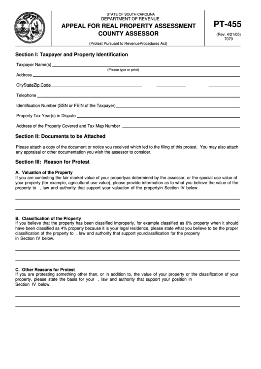 form-pt-455-appeal-for-real-property-assessment-county-assessor