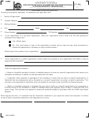 Form St-396 - Application For Sales Tax Exemption For Foodstuffs Sold To Certain Nonprofit Organizations