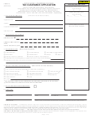 Form A-6 - Tax Clearance Application