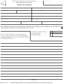 Form Mt-15.1 - Mortgage Recording Tax - Claim For Refund