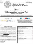 Form It 611s - S Corporation Income Tax General Instructions - 2015