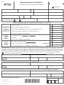 Form W706 - Wisconsin Estate Tax Return