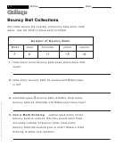 Bouncy Ball Collections - Worksheet With Answers