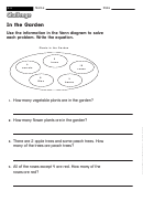 In The Garden - Equation Worksheet With Answers