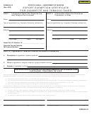 Form M-104 - Export Exemption Certificate For Cigarette And Tobacco Taxes