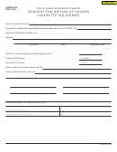 Fillable Form M-106 - Request For Refund Of Unused Cigarette Tax Stamps Printable pdf