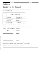Numbers To The Rescue! - Mathworksheet With Answers