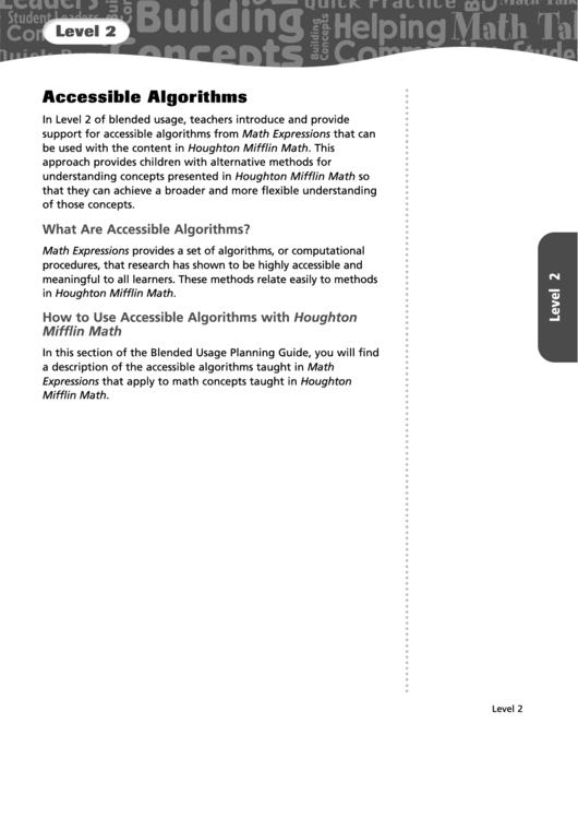 Accessible Algorithms - Math Cheat Sheet Printable pdf