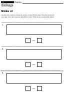 Make 6! - Math Worksheet With Answers Printable pdf