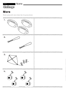 More - Math Worksheet With Answers