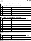 Form Pt-103.1 - Residual Petroleum Product - Receipts And Sales Printable pdf