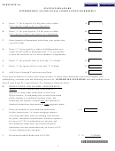 Form Sd/w-4a - Withholding Allowance(s) Computation Worksheet