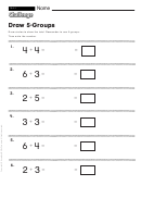 Draw 5-groups - Addition Worksheet With Answers