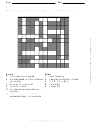 Music Crossword Puzzle Template