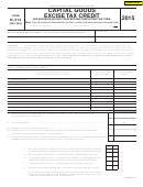 Fillable Form N-312 - Capital Goods Excise Tax Credit - 2015 Printable pdf