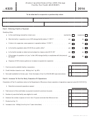 Form 6323 - Alaska Liquefied Natural Gas (lng) Storage Facility Tax Credit - 2014
