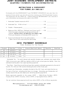 Instructions & Worksheet For Forms Jd-1 And Jq-1 - City Of Akron - State Of Ohio - 2010