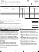 California Form 3885p - Depreciation And Amortization - 2014