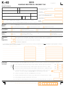 Form K-40 - Kansas Individual Income Tax - 2013