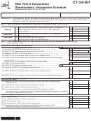 Form Ct-34-sh - New York S Corporation Shareholders' Information Schedule - 2014
