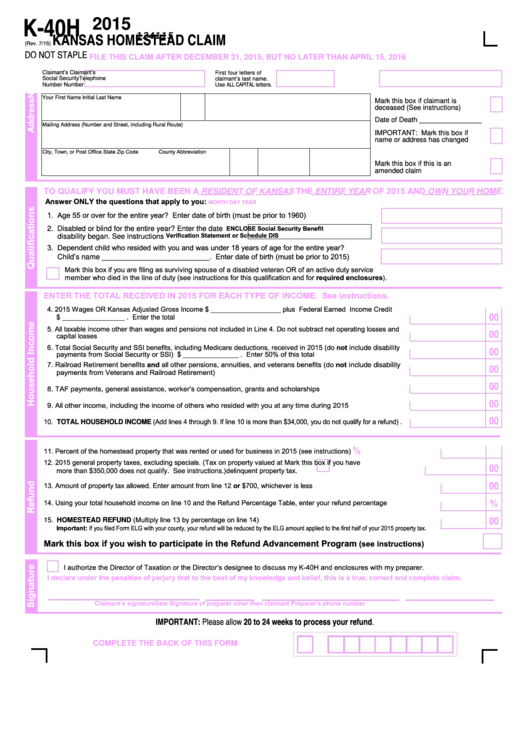 fillable-form-k-40h-kansas-homestead-claim-2015-printable-pdf-download