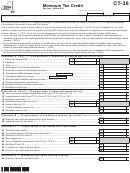Form Ct-38 - Minimum Tax Credit - 2014