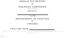 Form Rr-1 - Annual Tax Report Of Railroad Companies