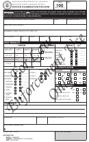 Form 100 - Driver Examination Record