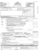 Form Br - Income Tax Return - Fairfield, Ohio - 2001 Printable pdf