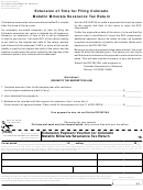 Form Dr 0021sa - Extension Payment Voucher For Colorado Metallic Minerals Severance Tax Return - 2011