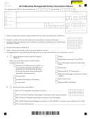 Form Der-1 - Montana Disregarded Entity Information Return - 2013