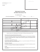 Form Dr 0021pe - Estimated Colorado Oil Shale Severance Tax - 2011