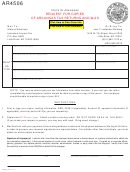 Form Ar4506 - Request For Copies Of Arkansas Tax Returns And W-2s