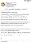 Form 103 - Sales/use Tax Vendor Certificate Of Business Discontinuation