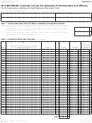 Form 4894 - Corporate Income Tax Schedule Of Shareholders And Officers - 2014