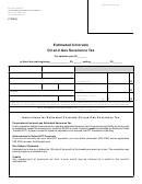 Form Dr 0021p - Estimated Colorado Oil And Gas Severance Tax - 2011