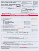City Of Canton, Ohio Income Tax Return - 2005 Printable pdf