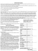 Instructions For Form Hp941 - Tax Withheld Form - City Of Highland Par