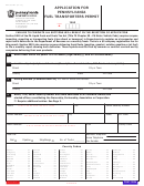 Form Rev-564 - Application For Pennsylvania Fuel Transporters Permit