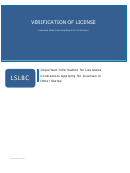 Lslbc Verification Of License