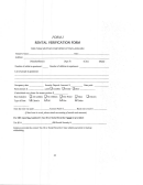 Formj - Rental Verification Form