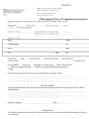 Foia Appeal Form - To Appeal An Excess Fee