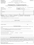 Foia Appeal Form - To Appeal An Excess Fee Printable pdf