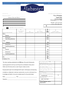 Fillable Tax Report - City Of Alabaster, Alabama Printable pdf