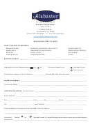 Fillable Application For City Taxes - City Of Alabaster, Alabama Printable pdf