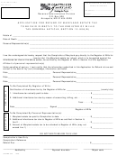Form Met 2 Adj - Application For Refund Of Maryland Estate Tax To Be Paid Directly To The Register Of Wills Tax-general Article, Section 13-906(b)