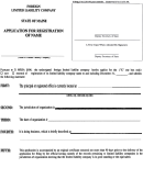 Form Mllc-2 - Application For Registration Of Name - State Of Maine