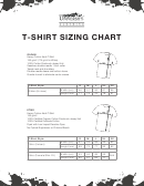 T-shirt Sizing Chart - The Ted Noffs Foundation