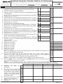Fillable Form 8804-W - Installment Payments Of Section 1446 Tax For Partnerships - 2015 Printable pdf